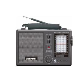 GEEPAS GR6842 Rechargeable 10 Band Radio   راديو جي باس مع بلوتوث وشحن ويو اس بي وذاكرة